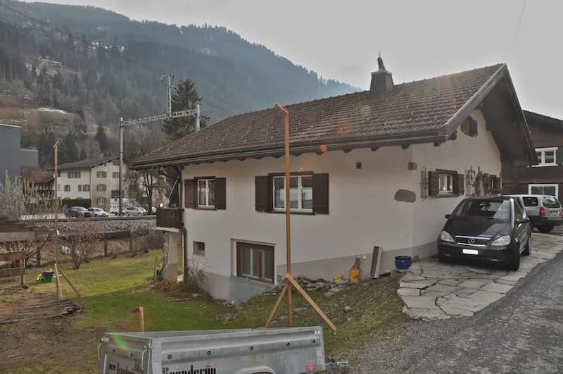 An- und Umbau Caprez vor dem Umbau